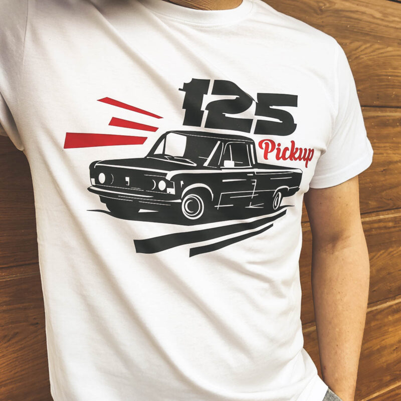 Koszulka męska Fiat 125p Pickup