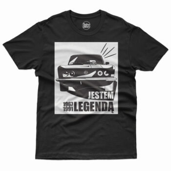 koszulka męska jestem legendą fiat 125p czarna