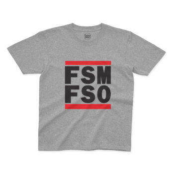 Koszulka dziecięca FSM FSO szara