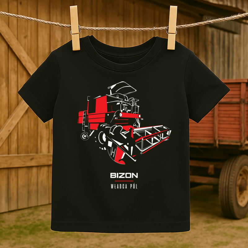 Koszulka dziecięca kombajn Bizon