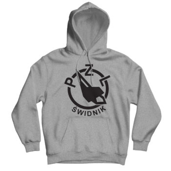 bluza pzl świdnik wsk z kapturem szara Bluza męska WSK PZL Świdnik