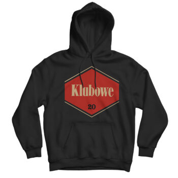 bluza z kapturem klubowe mocne czarna