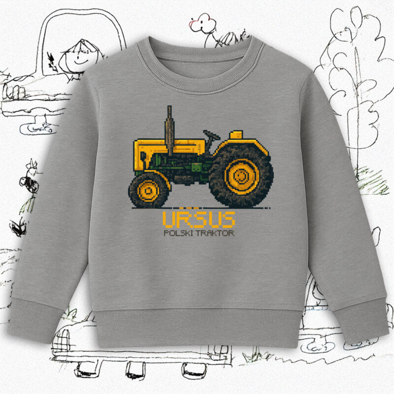 Bluza dziecięca z polskim traktorem Ursus