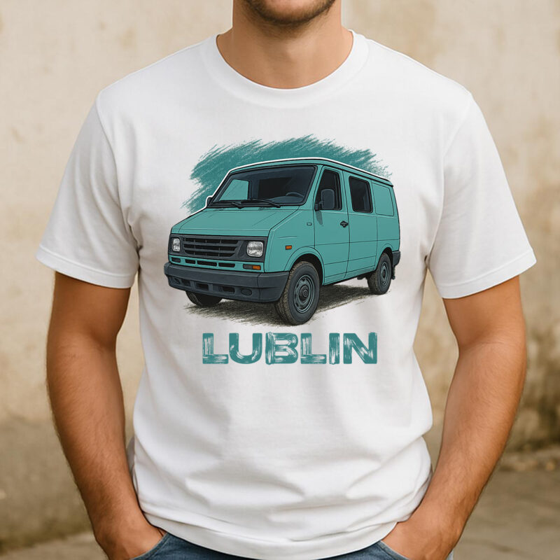 Koszulka męska z dostawczakiem Lublin