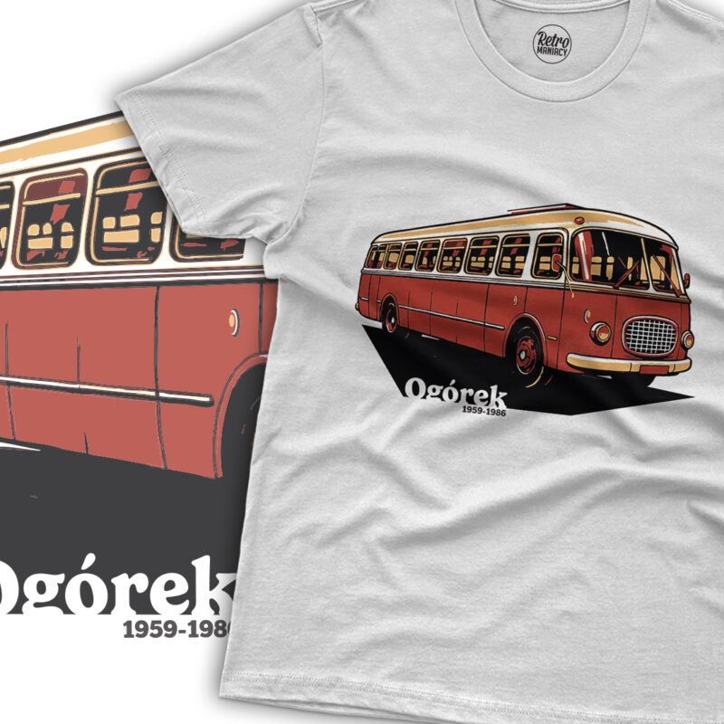 Koszulka z autobusem Jelcz Ogórek