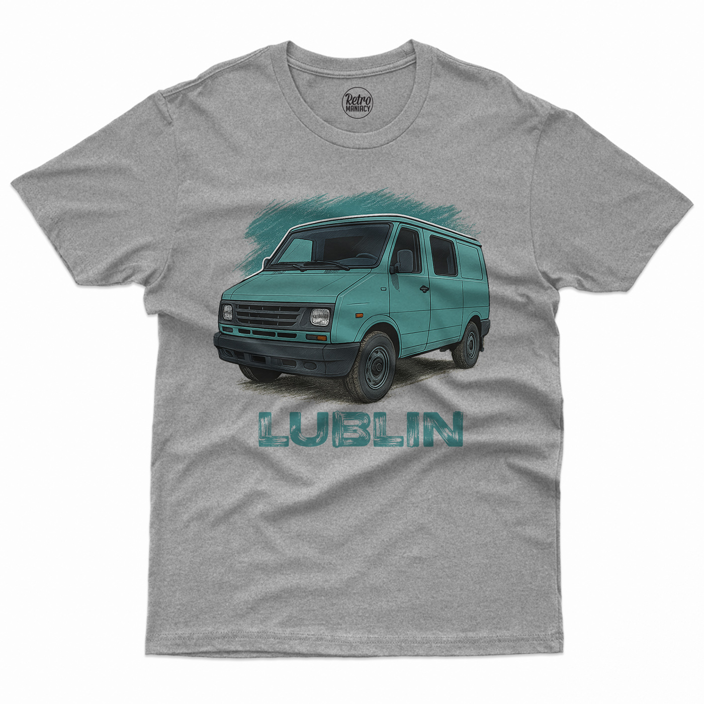 Koszulka męska z dostawczakiem Lublin - obrazek 3