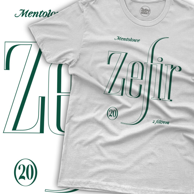 Koszulka męska Zefir mentolowe