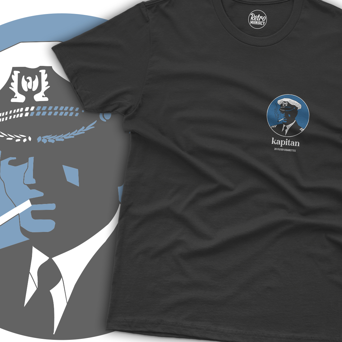 Koszulka męska Kapitan Cigarettes mini