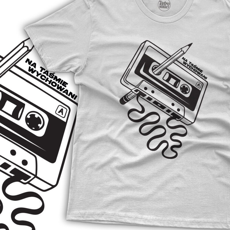 Koszulka męska Wychowani na taśmie