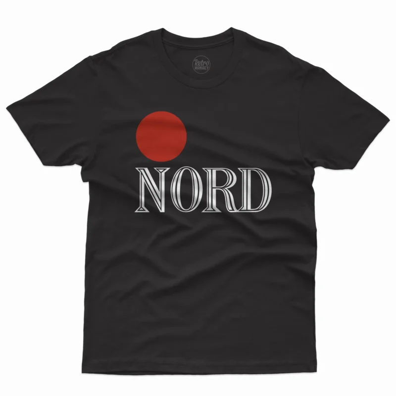 koszulka-meska-nord-czarna-retromaniacy-design-lat-90 Koszulka męska NORD