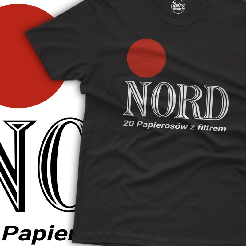 Koszulka męska z papierosami NORD