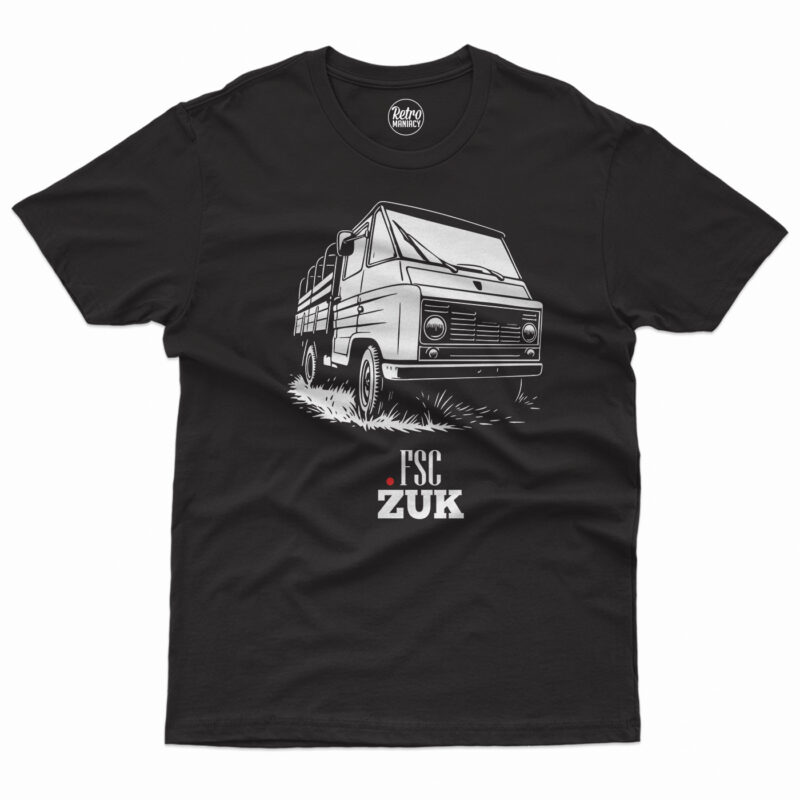 koszulka męska z samochodem żuk fsc dla fana dostawczaków i aut prl Koszulka męska z Żukiem FSC dla fana żuka z żukiem na prezent
