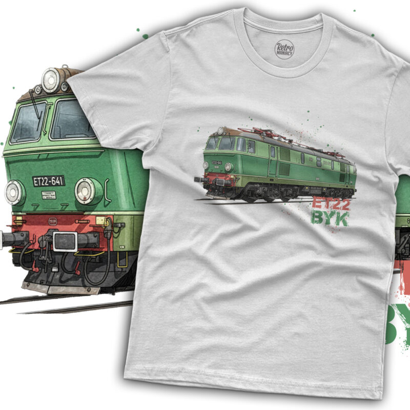 Koszulka męska kolejowa ET22 Byk