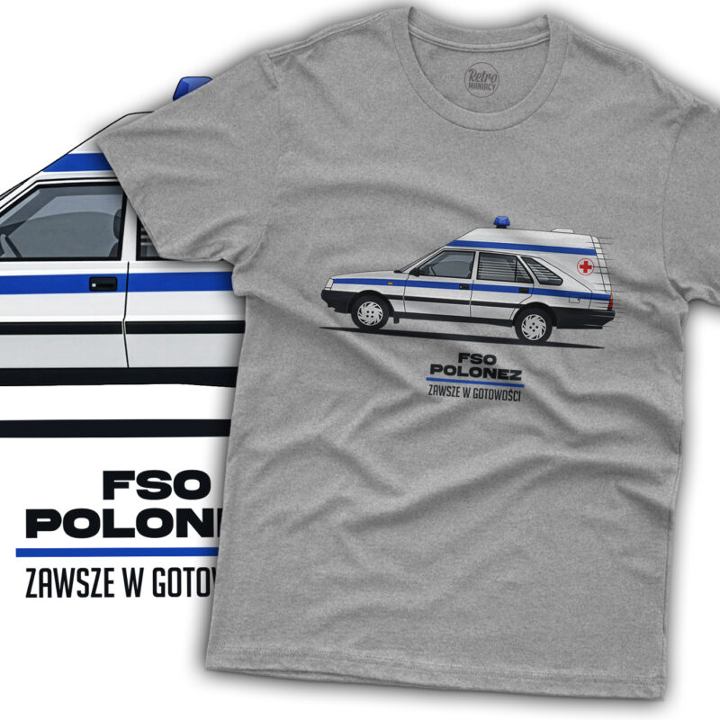 Koszulka męska FSO Polonez Karetka