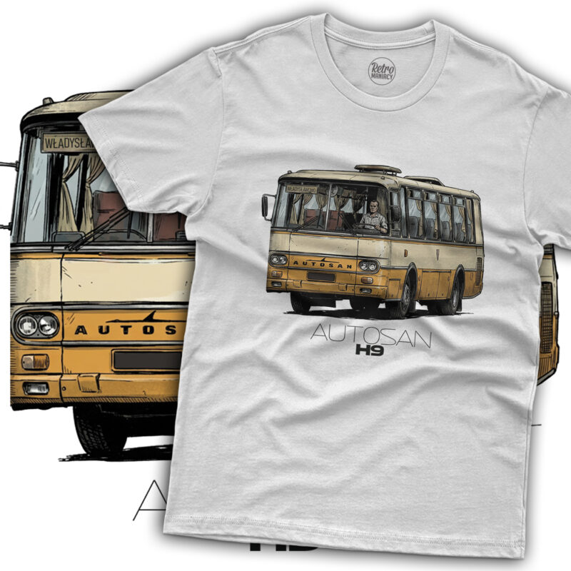 Koszulka męska z autobusem Autosan