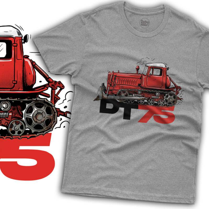 Koszulka męska ze spychaczem DT75