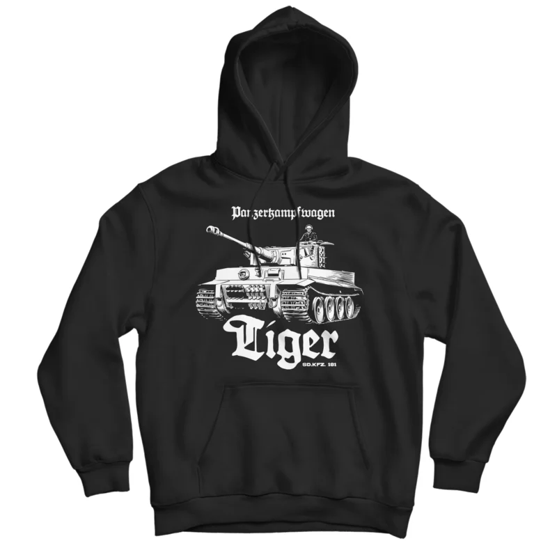 bluza-meska-z-kapturem-panzerkampfwagen-tiger-czarna-retromaaniacy