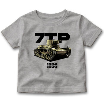 koszulka-dzeicieca-czolg-7tp-szara-retromaniacy