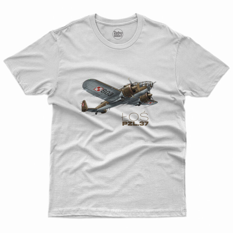 Koszulka męska Bombowiec PZL.37 Łoś