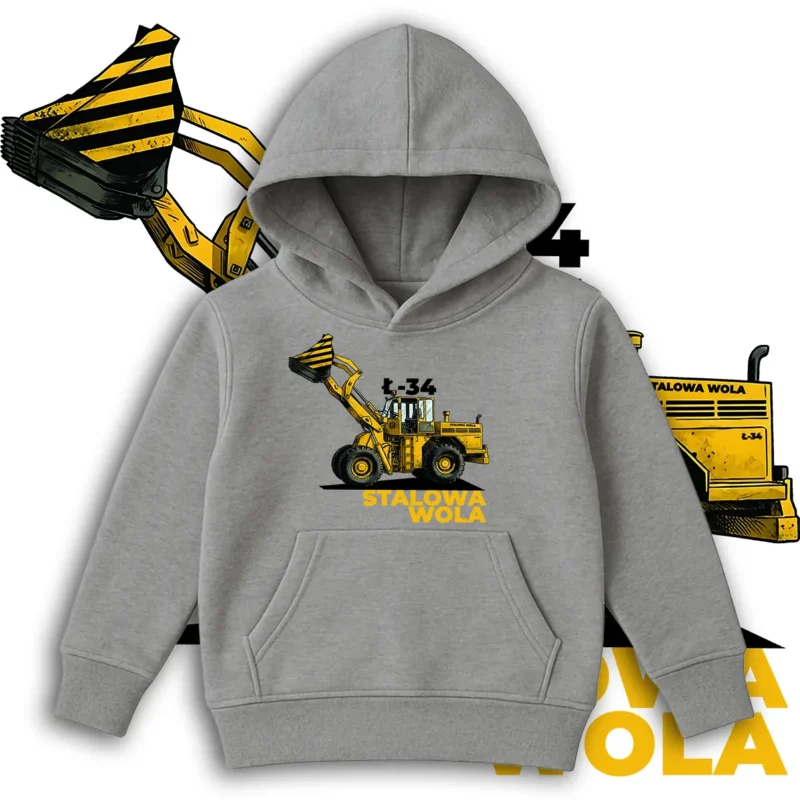 Bluza dziecięca z kapturem Ł-34 Stalowa Wola na prezent dla dziecka