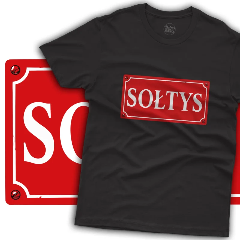 Sołtys koszulka męska idealna na prezent dla fana polskiej wsi i rolnictwa soltys