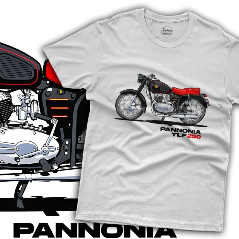 Pannonia TLF 250 koszulka męska dla fana motocykli na prezent