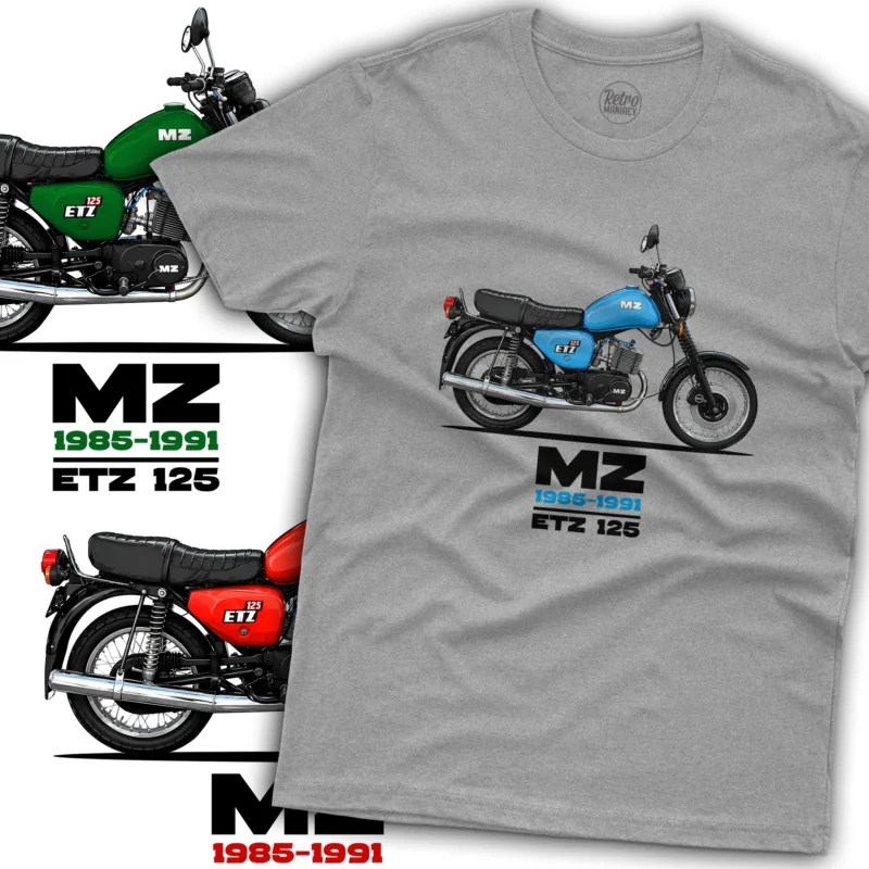 MZ ETZ 125 koszulka męska na prezent dla motocyklisty