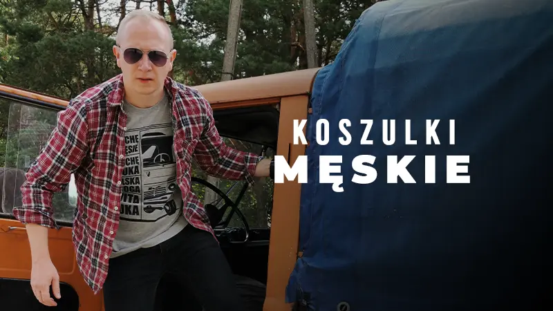 koszulki męskie dla fanów klasycznej motoryzacji prl
