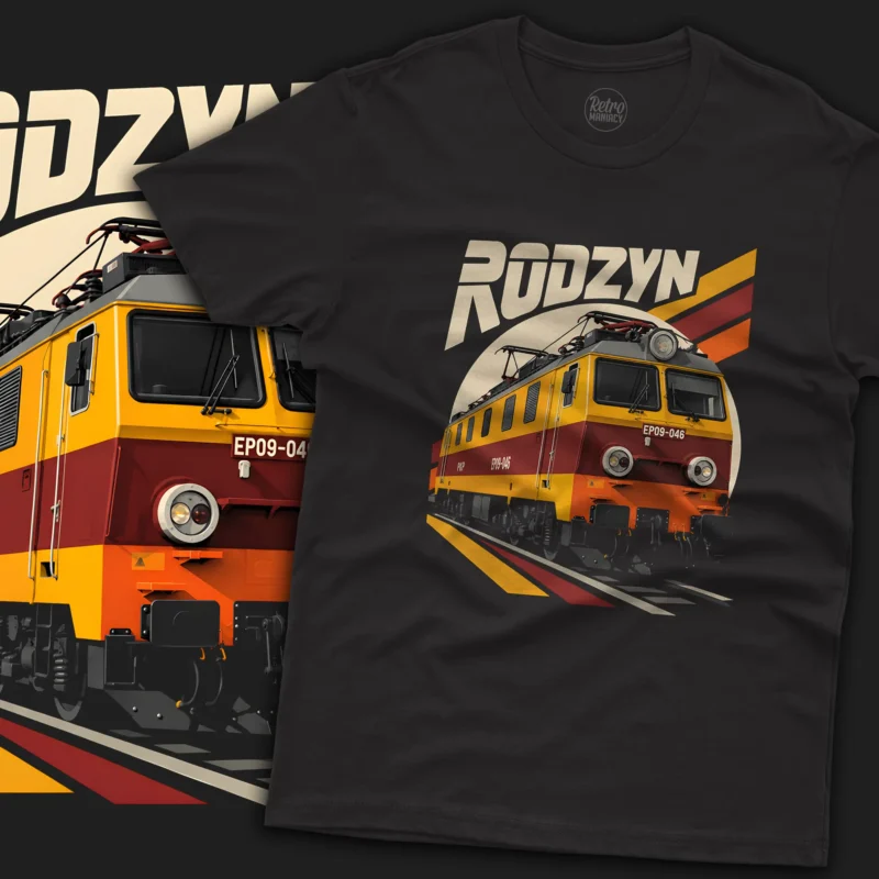 Rodzyn EP09-046 koszulka męska na prezent dla fana kolei