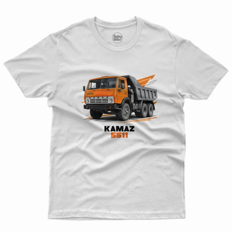 koszulka-meska-kamaz-5511-biala-retromaniacy Kamaz 5511 koszulka męska na prezent