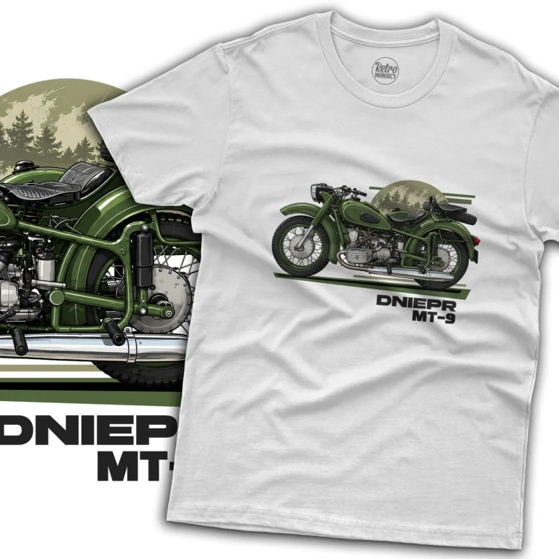 Motocykl Dniepr MT-9 koszulka męska