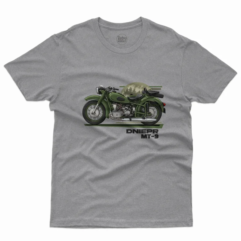 koszulka-meska-z-motocyklem-dniepr-mt9-szara-retromaniacy