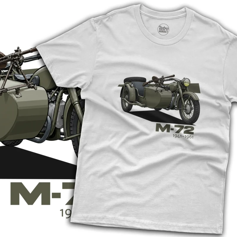 Motocykl M-72 koszulka męska dla motocyklisty na prezent