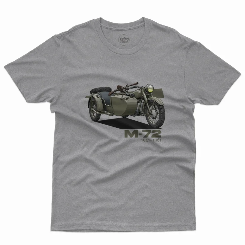 koszulka-meska-z-motocyklem-m72-szara-retromaniacy