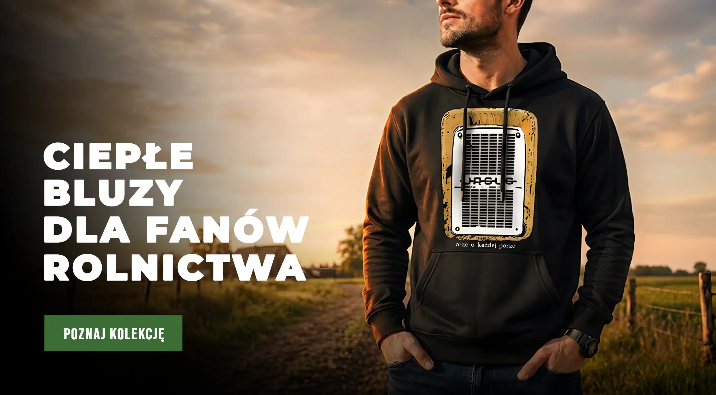 bluza z traktorem bizonem na prezent dla rolnika