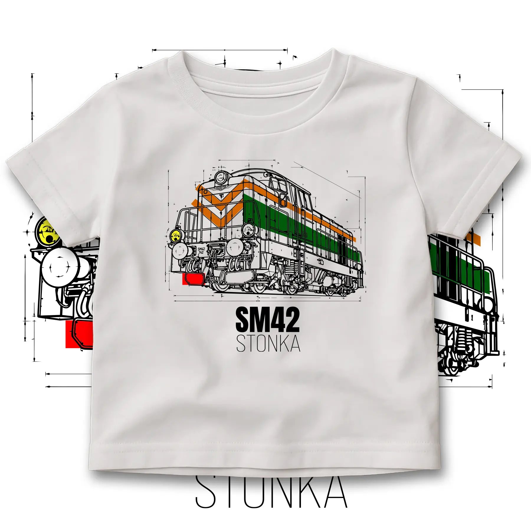 Lokomotywa SM42 Stonka koszulka dziecięca