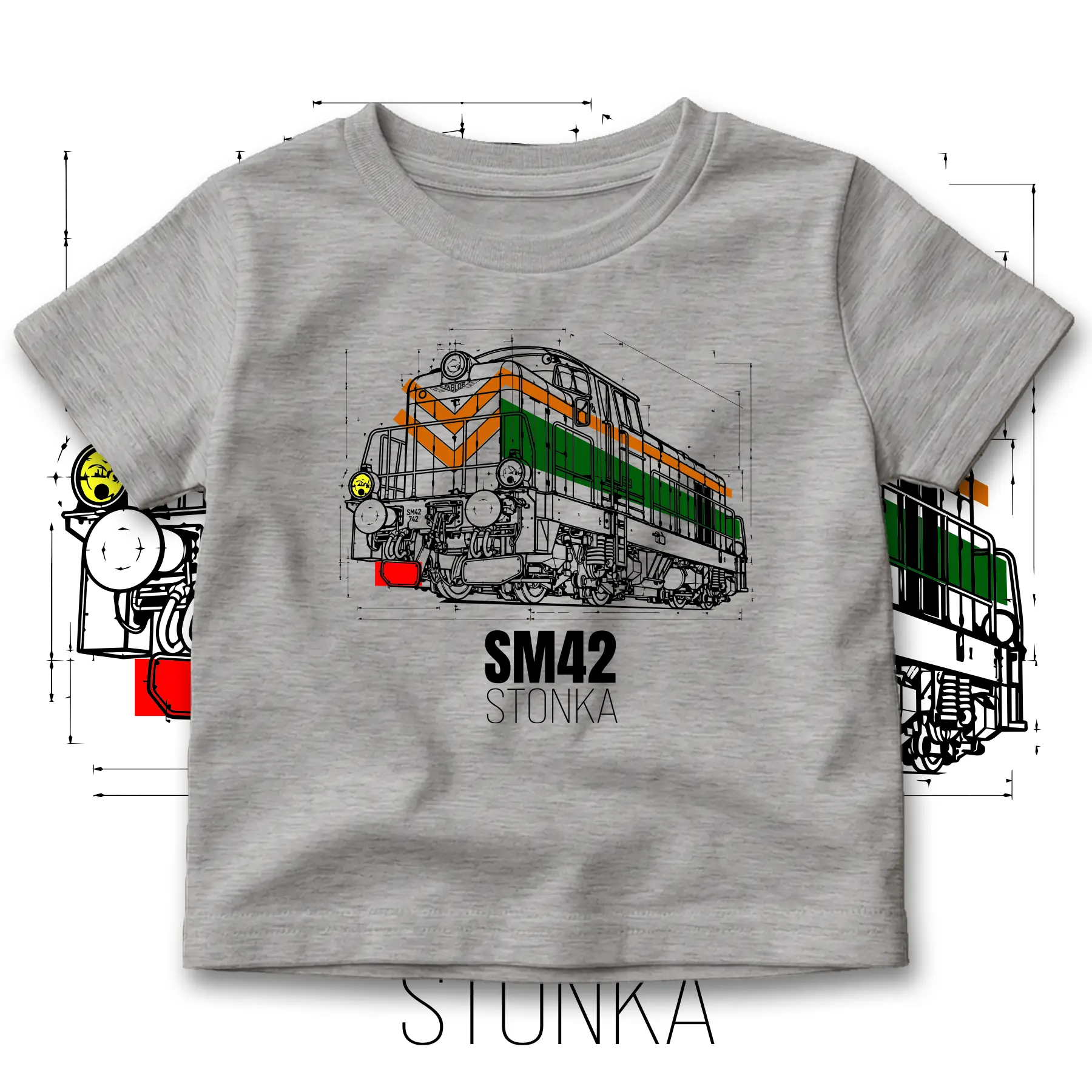 Lokomotywa SM42 Stonka koszulka dziecięca
