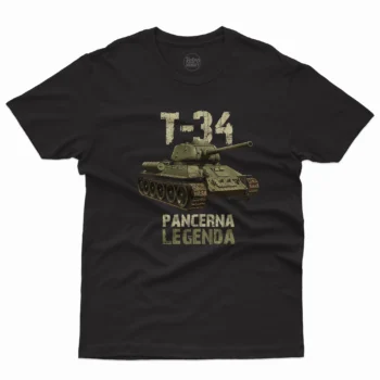 koszulka-meska-militarna-z-czolgiem-t34-czarna-retromanicy Czołg T-34 koszulka męska