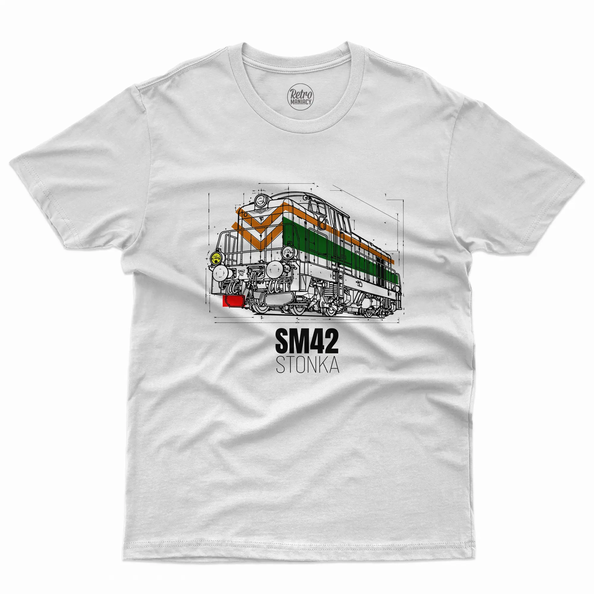 Lokomotywa Stonka SM42 koszulka męska - obrazek 2