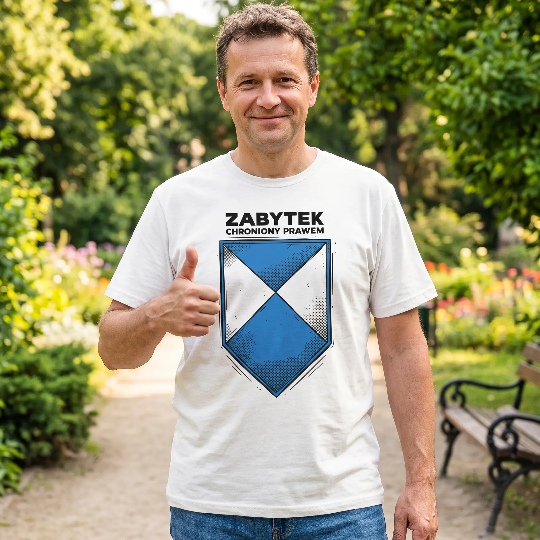 Zabytek chroniony prawem koszulka męska - obrazek 3